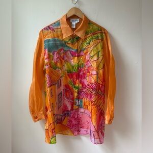 Sequin Silk Shirt with a Vista​